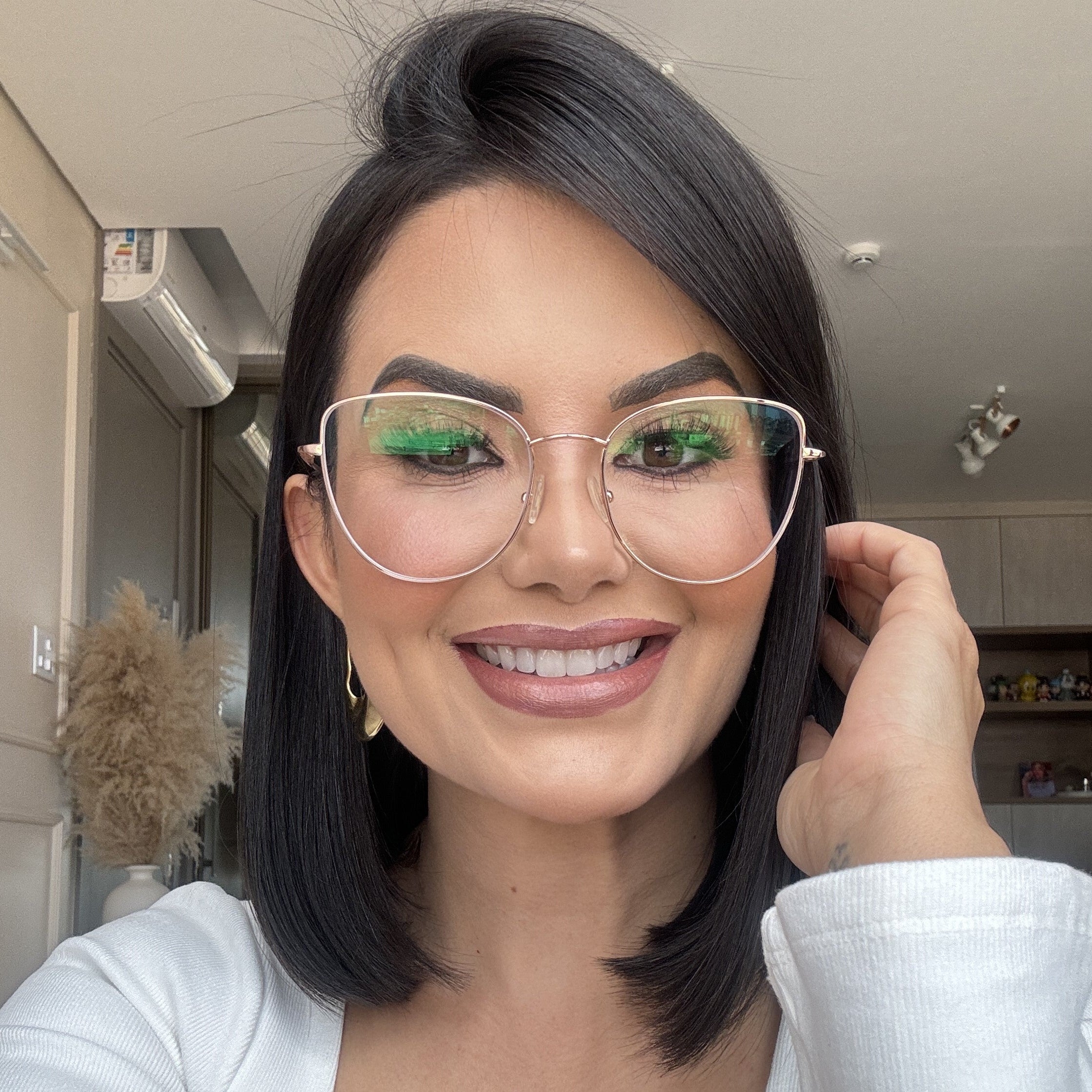 Óculos de Grau Feminino Kessy 318 Dourado